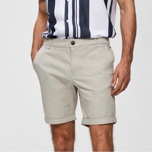 SELECT HOMME PARIS STRAIGHT CUFFED SHORTS ♦️